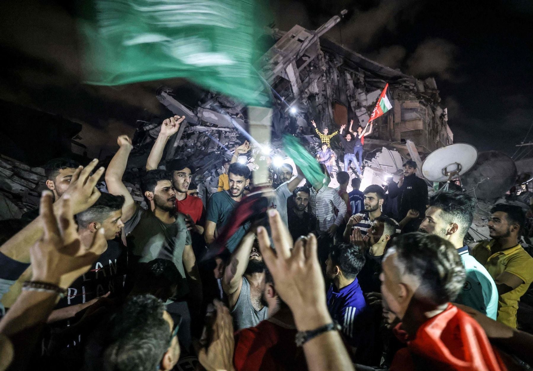 'Today is when Eidul Fitr begins': Gazans take to the streets to celebrate truce