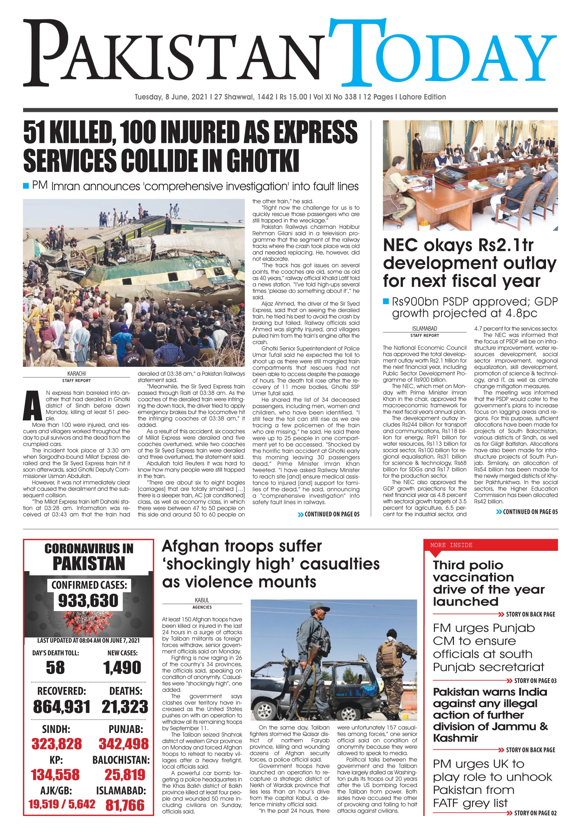 Epaper – June 8 LHR 2021