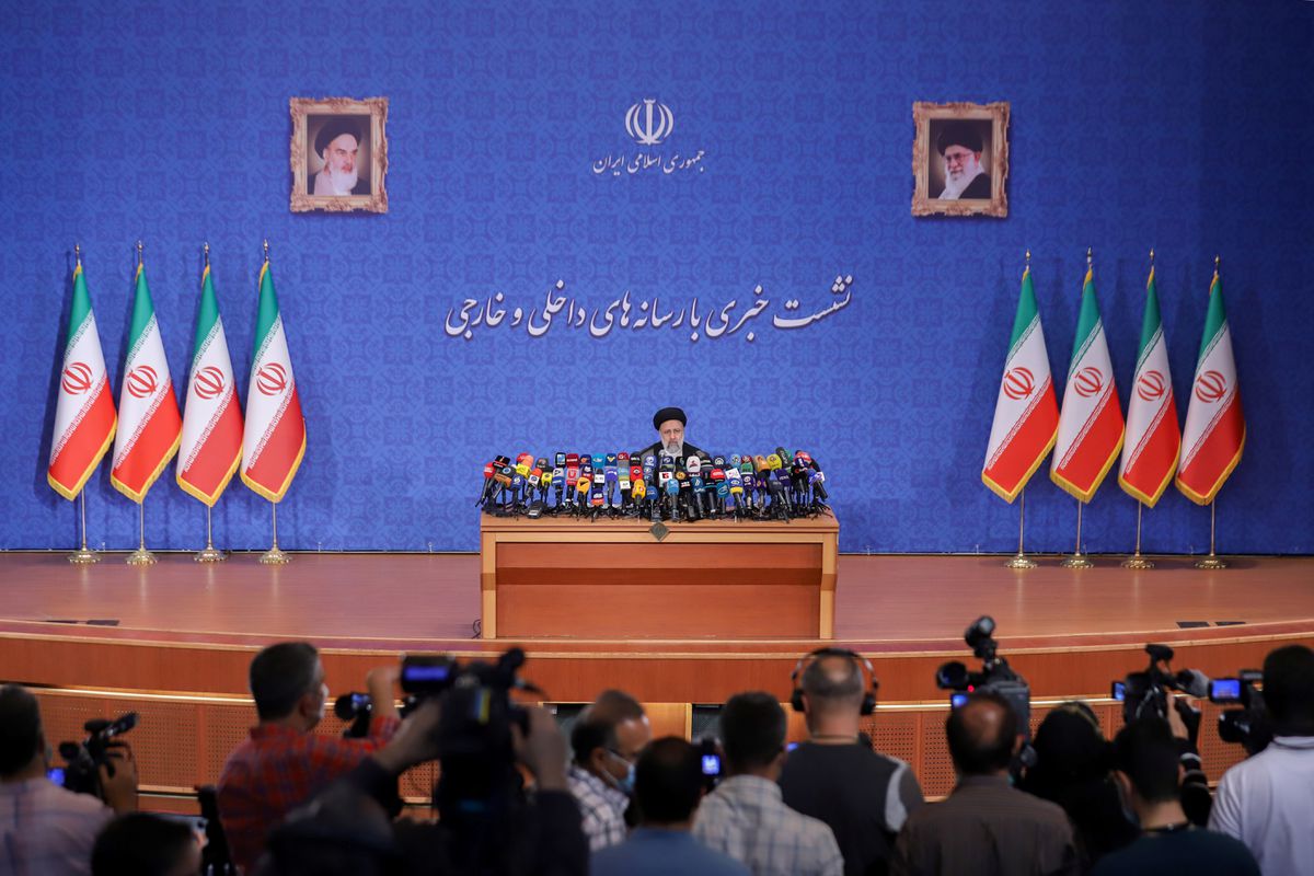 Iran's Raisi backs nuclear talks, rules out meeting Biden