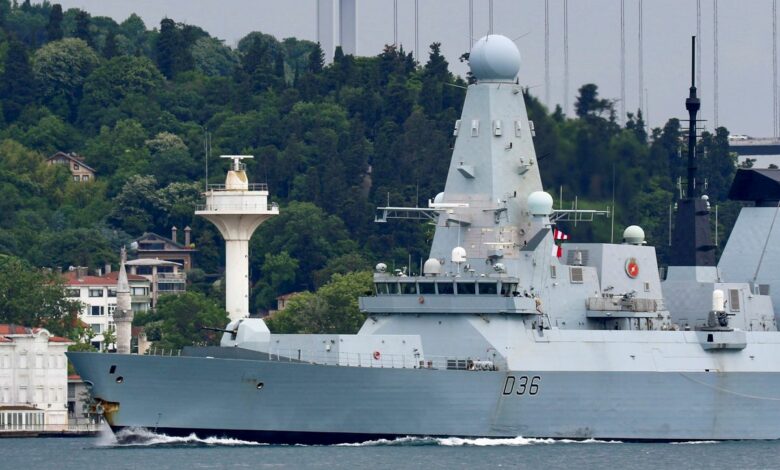 Russia says it chases British destroyer out of Crimea waters with warning shots, bombs