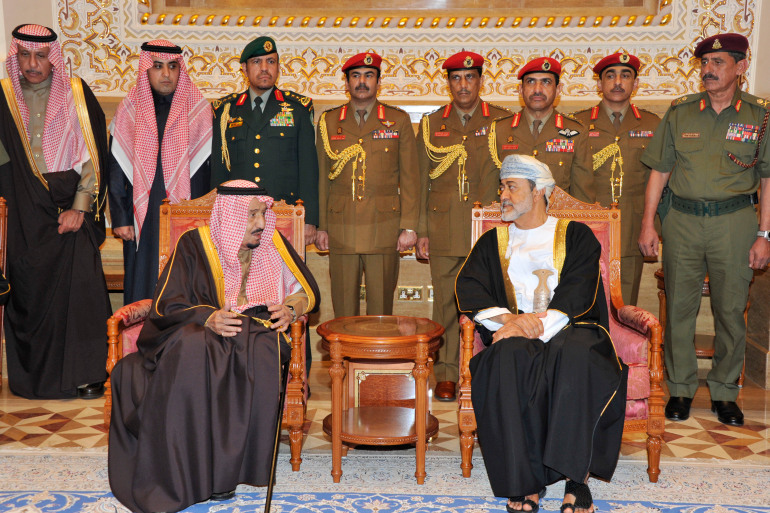 Oman's Sultan visits Saudi Arabia on first overseas trip
