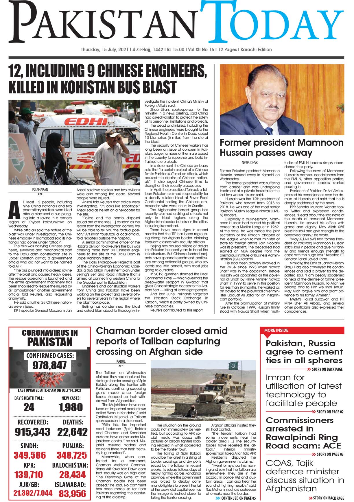 Epaper – July 15 KHI 2021