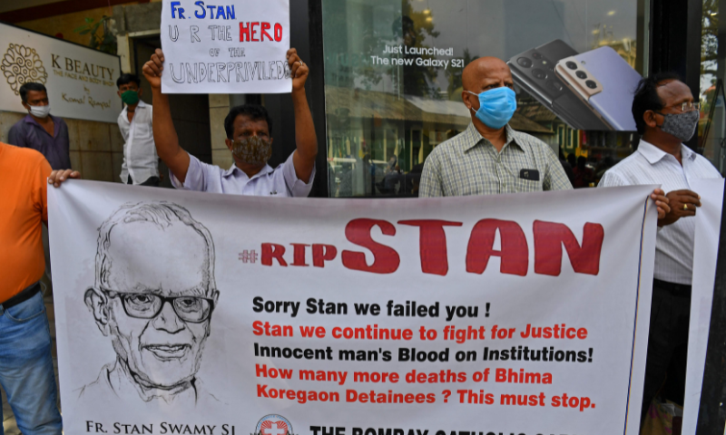 Death of 84-year-old Christian priest in custody stirs outcry in India