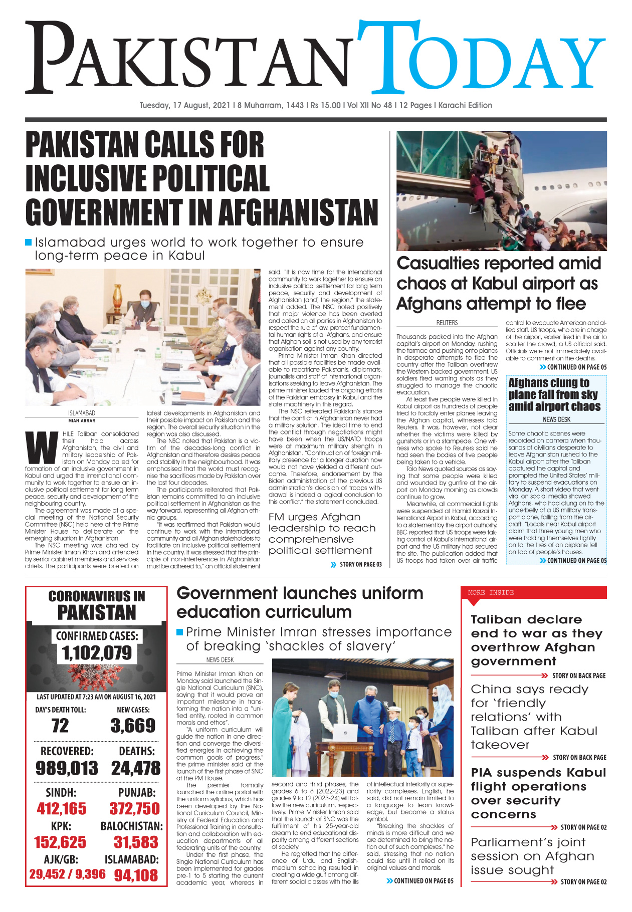Epaper – August 17 KHI 2021