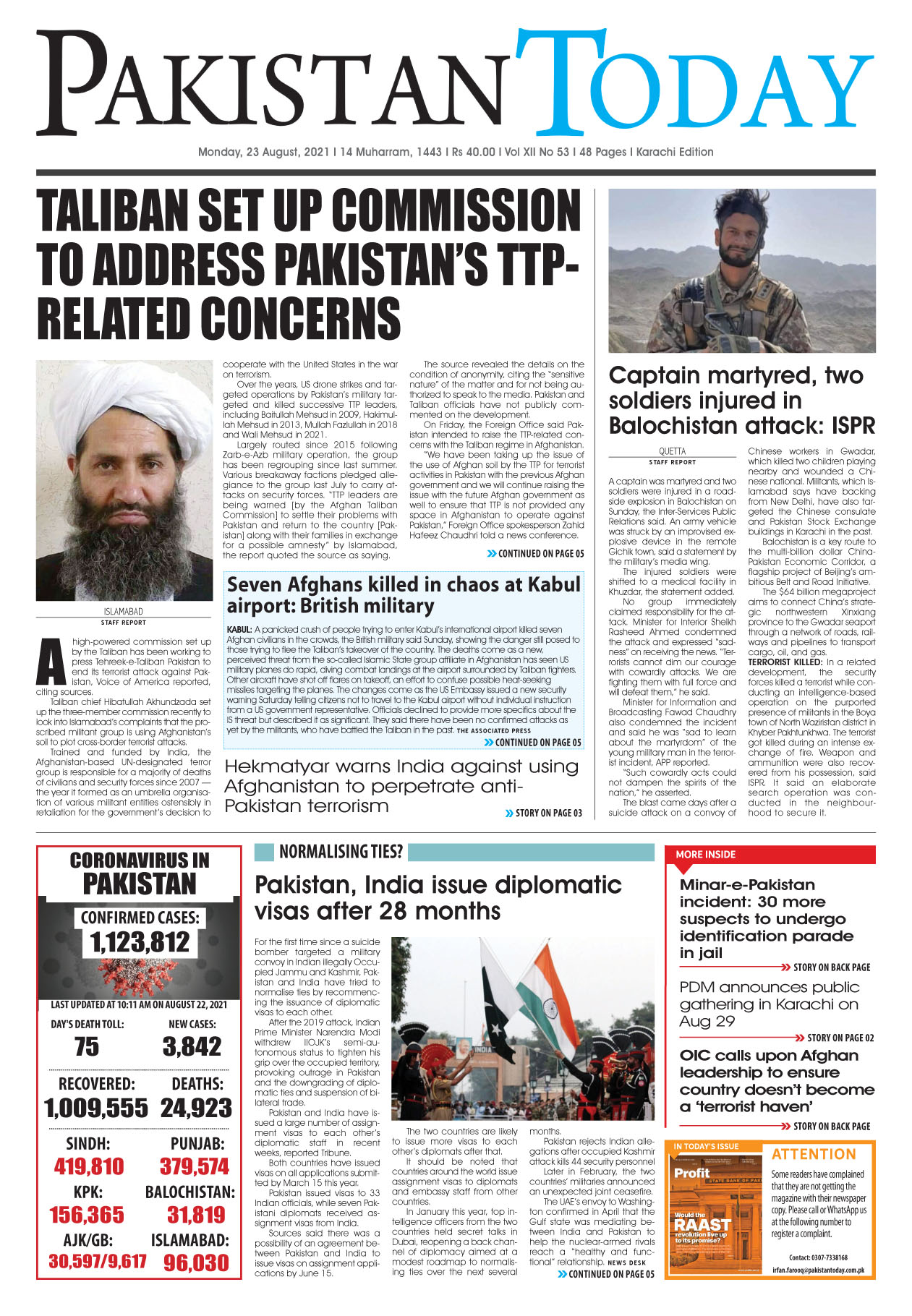 Epaper – August 23 KHI 2021