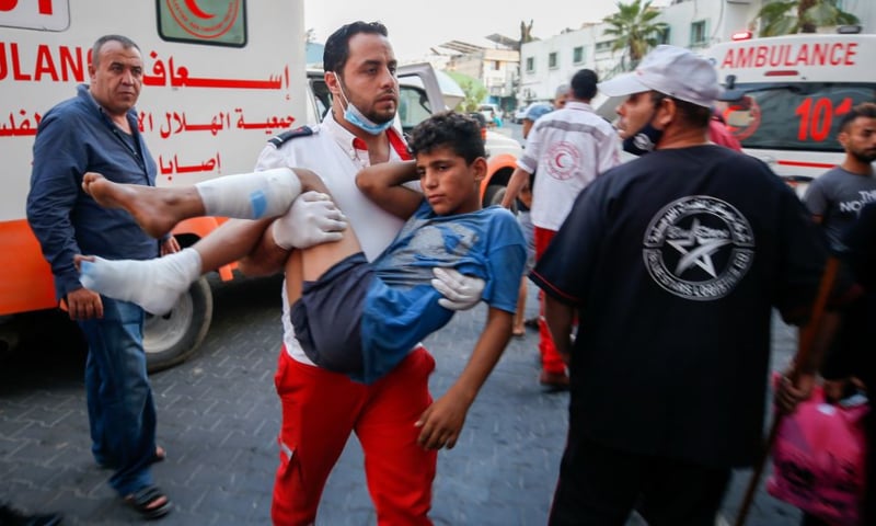 Israel strikes Gaza after dozens injured in border clashes