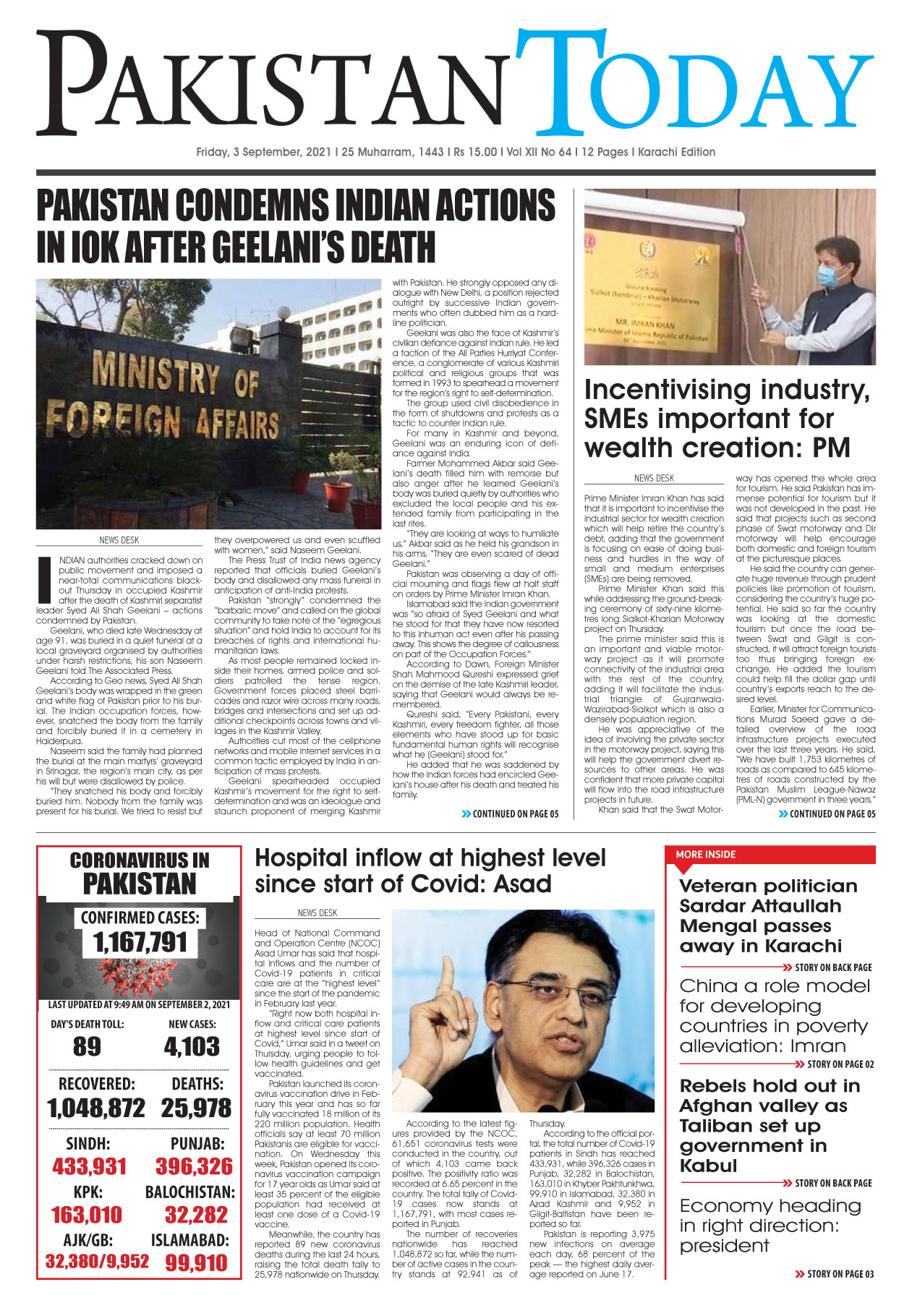 Epaper – September 3 KHI 2021