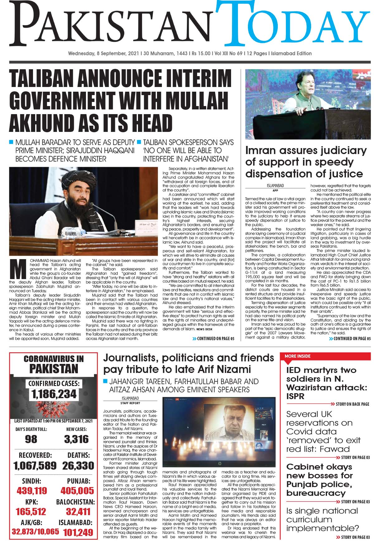 Epaper – September 8 ISB 2021