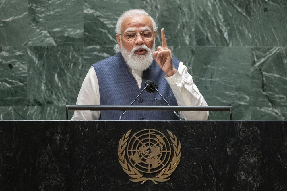 Modi targets Pakistan, China in UN address