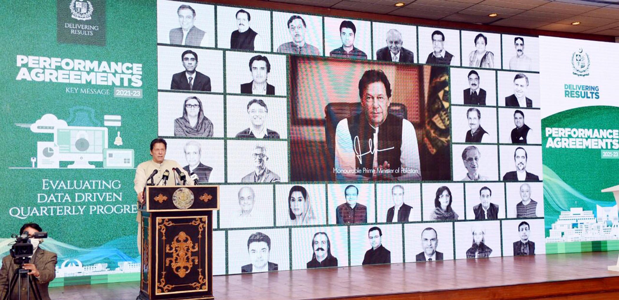 Imran asks cabinet to set performance benchmarks for remaining term