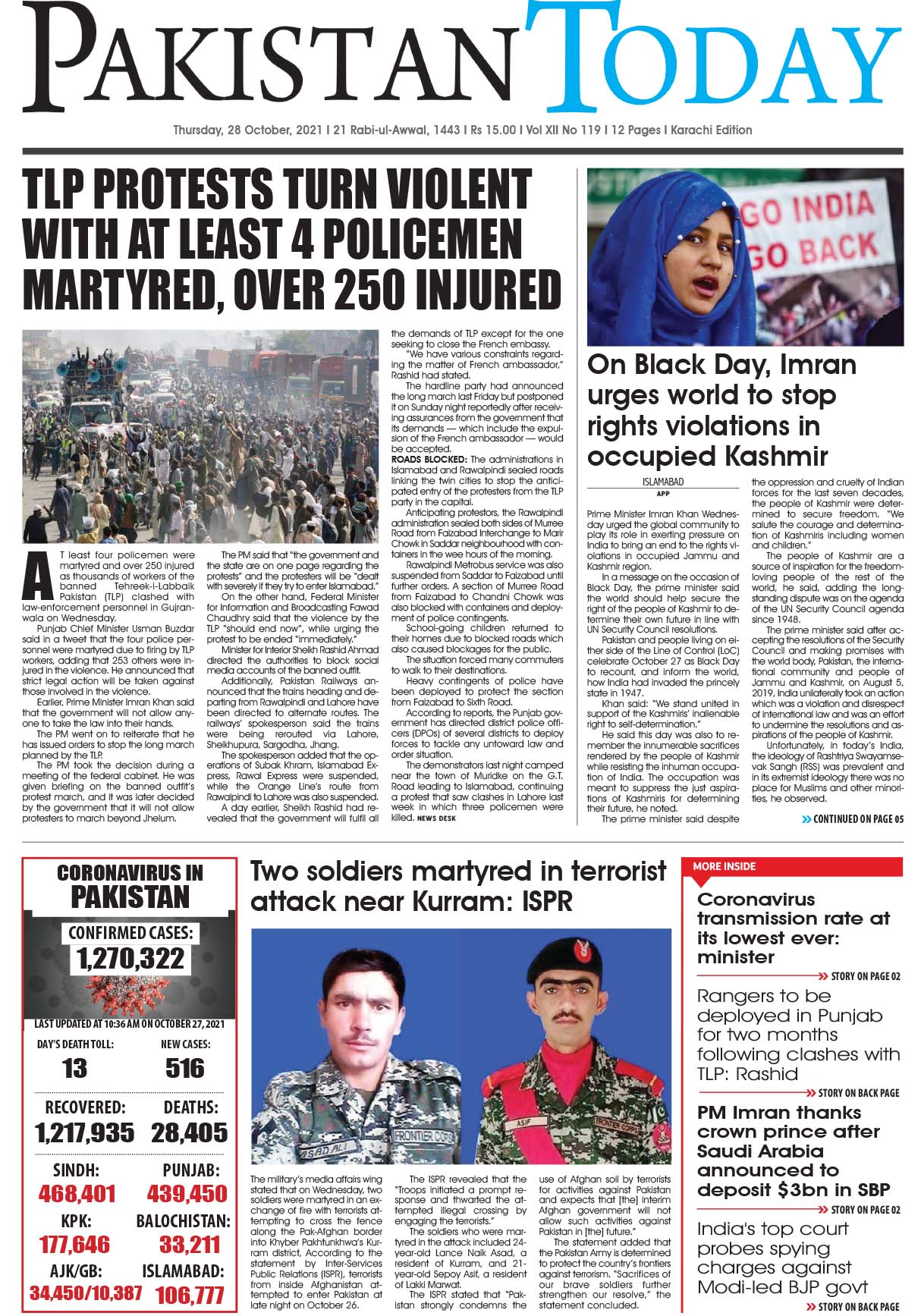 Epaper – October 28 KHI 2021