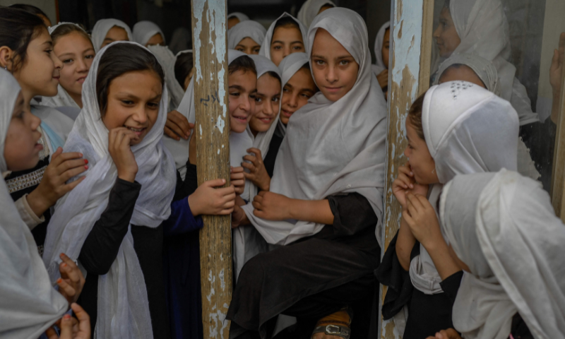 Some girls return to high school in Afghanistan's Kunduz province