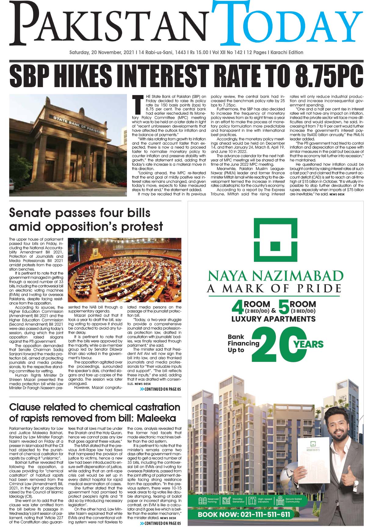 Epaper – November 20 KHI 2021