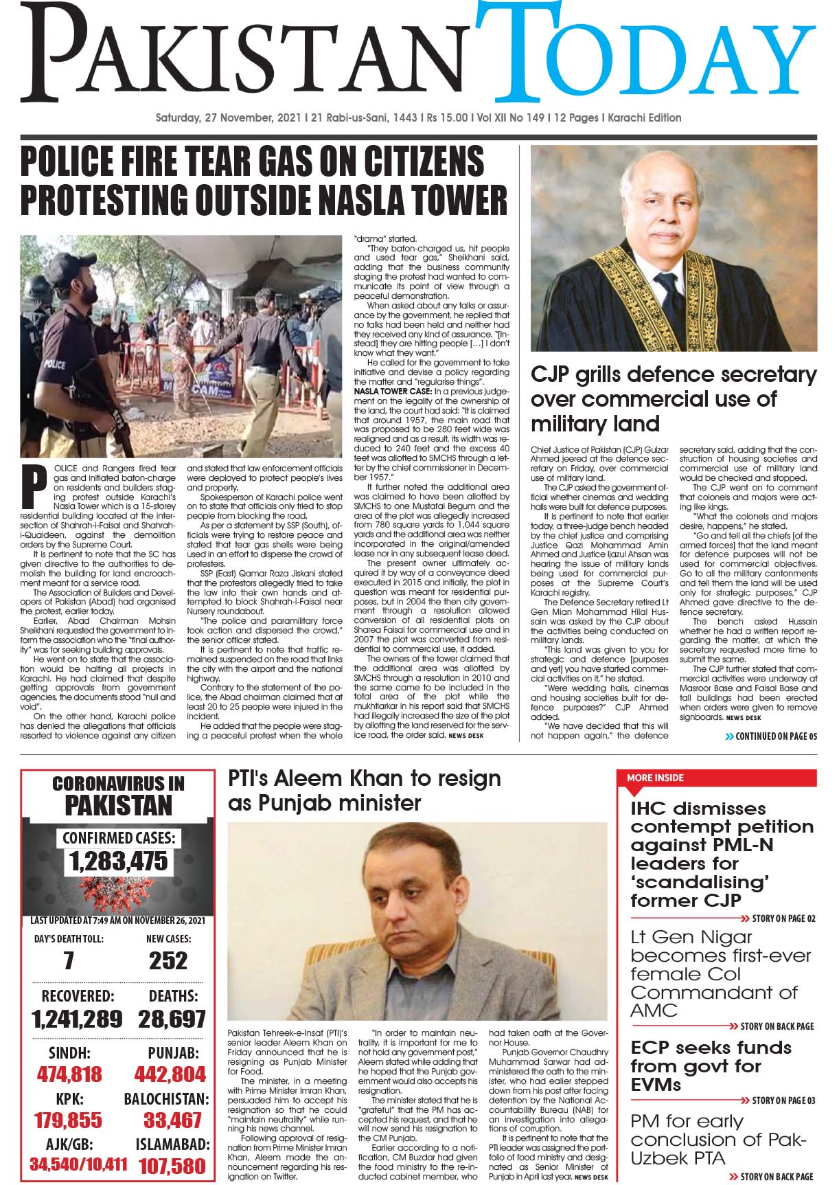Epaper – November 27 KHI 2021