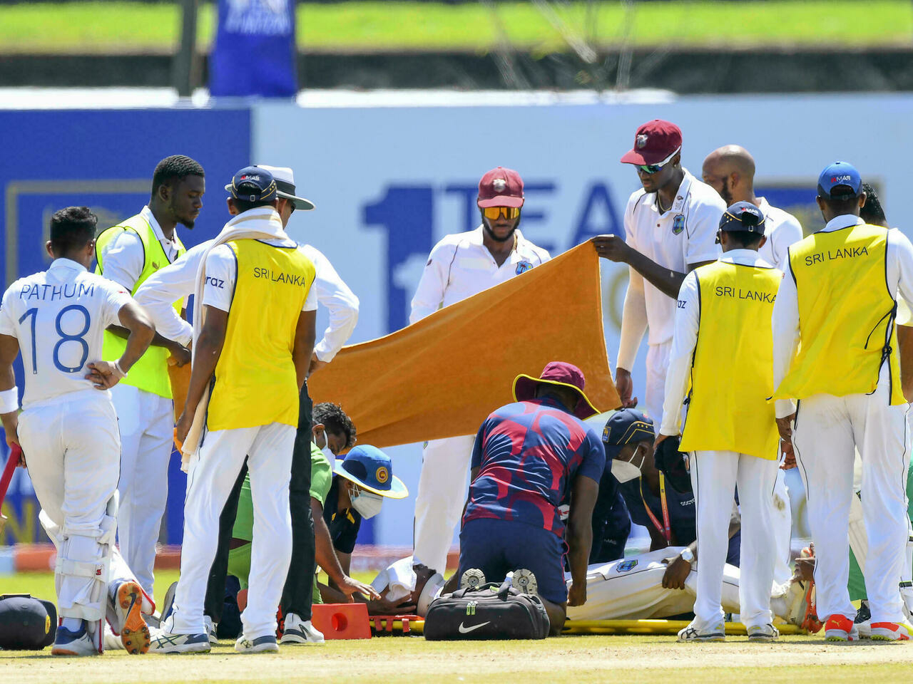 Hope replaces Solozano as West Indies concussion substitute
