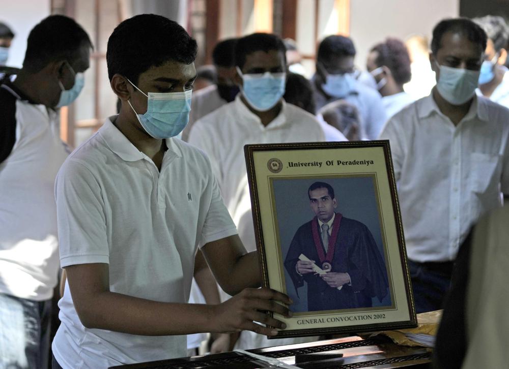 Sri Lankan man buried in native village