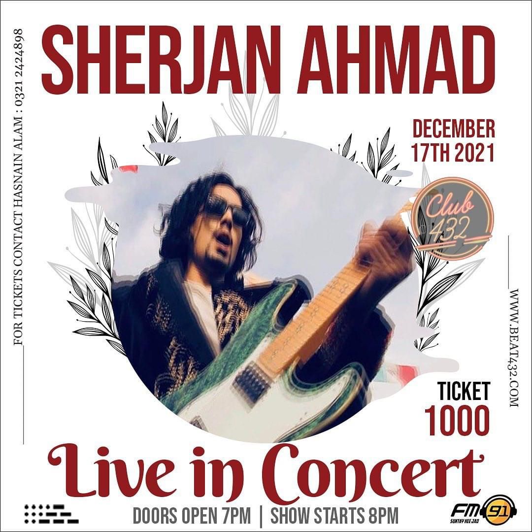 Sherjan Ahmad to hold concerts in Karachi, Lahore