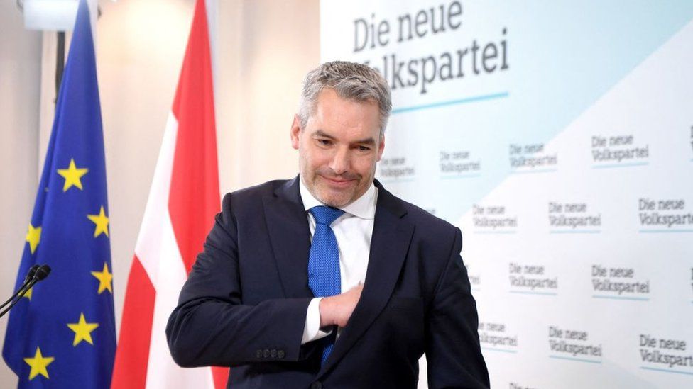 Austria ruling party picks Nehammer for chancellor
