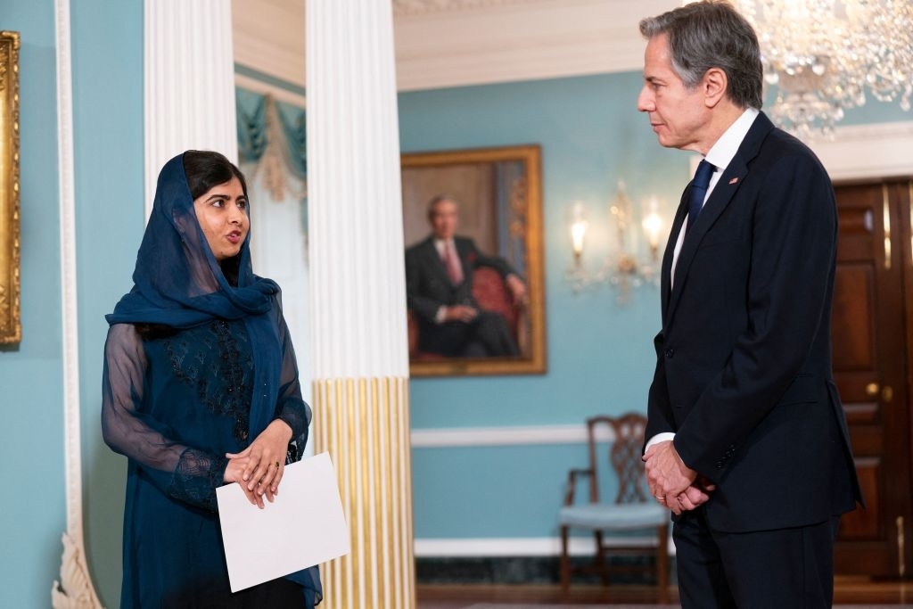 Blinken meets with women's rights icon Malala