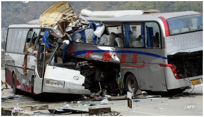 Five family members killed in road accident in Multan