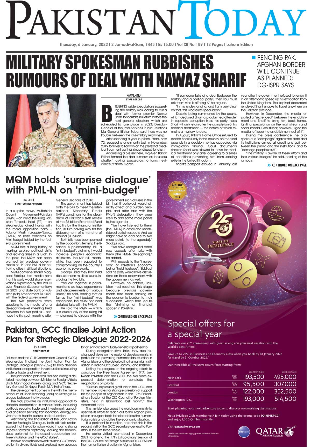 Epaper – January 6 LHR 2022