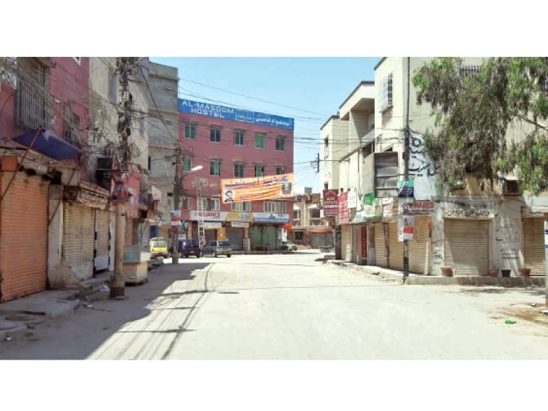 Smart lockdown imposed in Karachi’s Gulshan-e-Iqbal