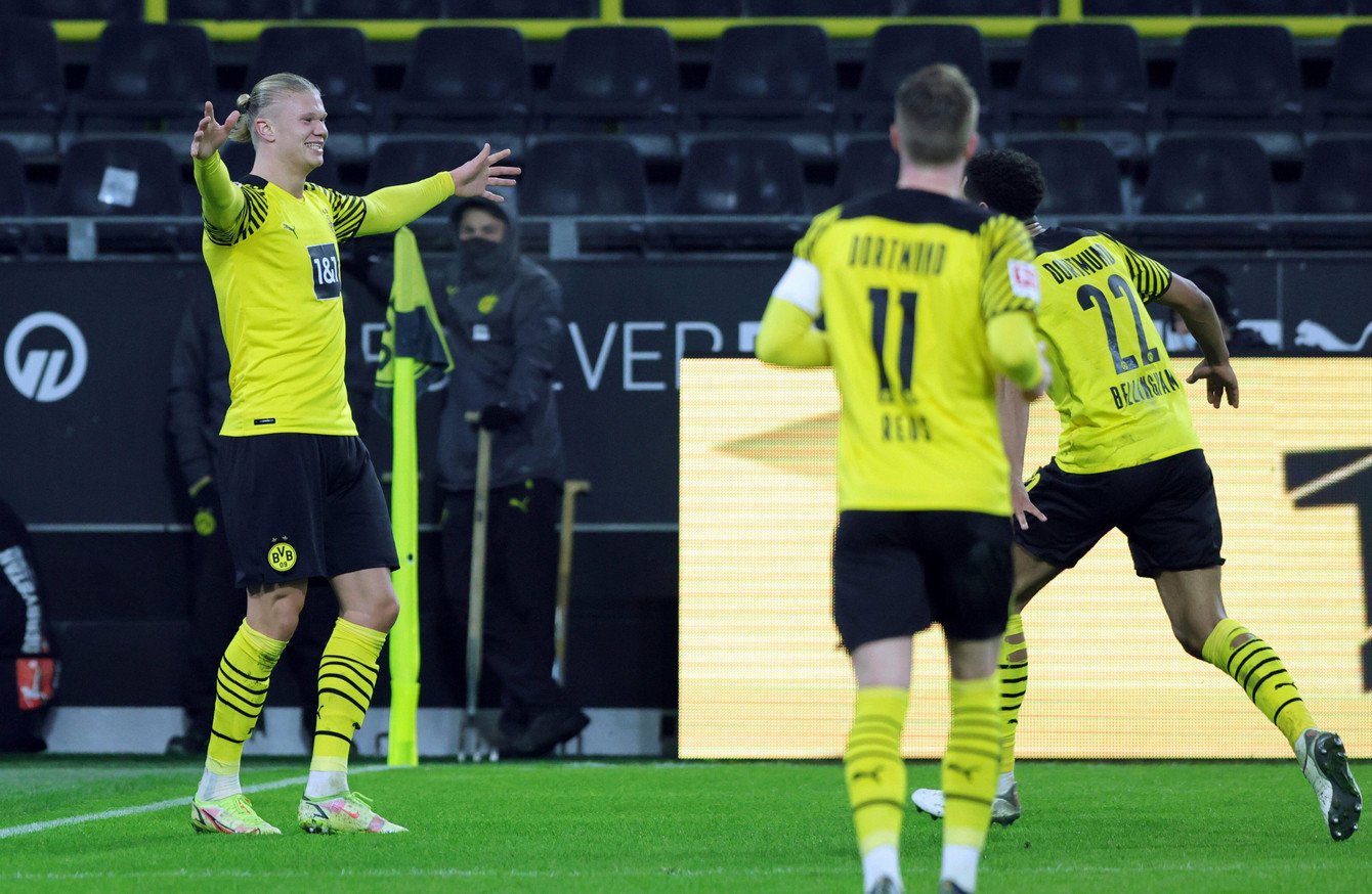 Haaland double sees Dortmund rout Freiburg