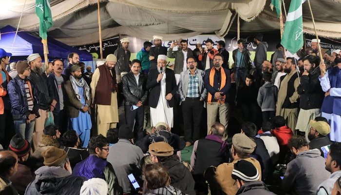 JI's sit-in completes a week, party vows to further expand protests across Sindh