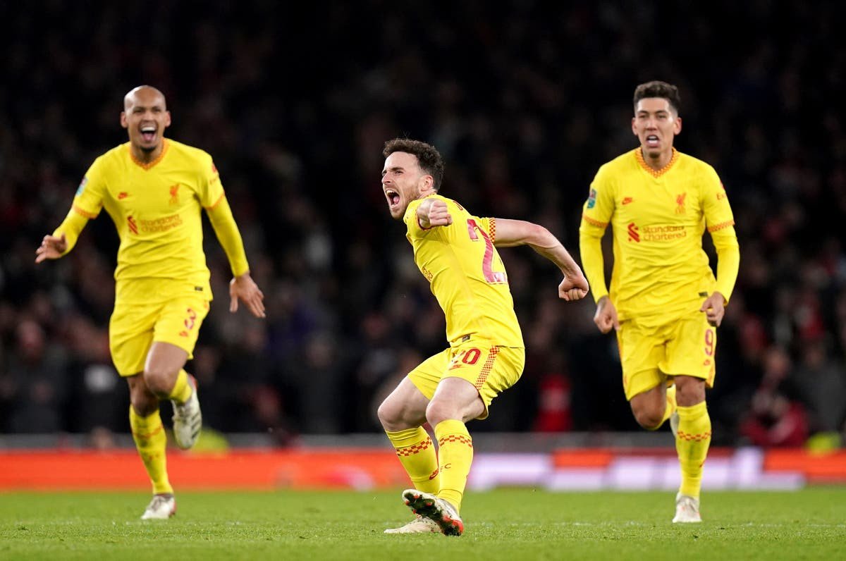 Jota double fires Liverpool into League Cup final