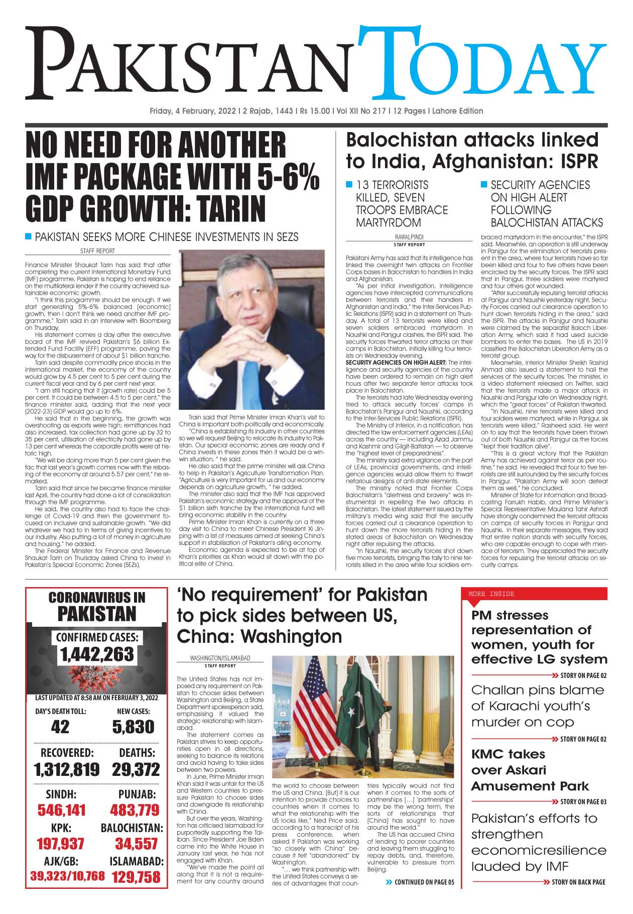 Epaper – February 04-2022 LHR