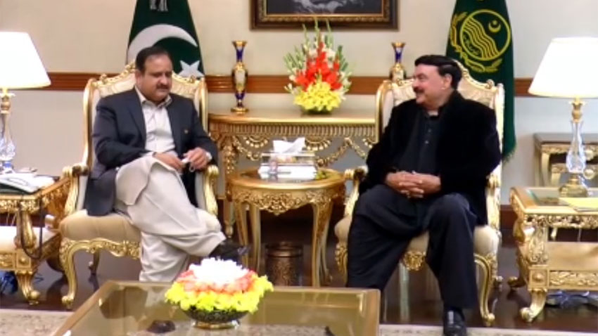 Buzdar, Rasheed discuss 'negative politics' of opposition