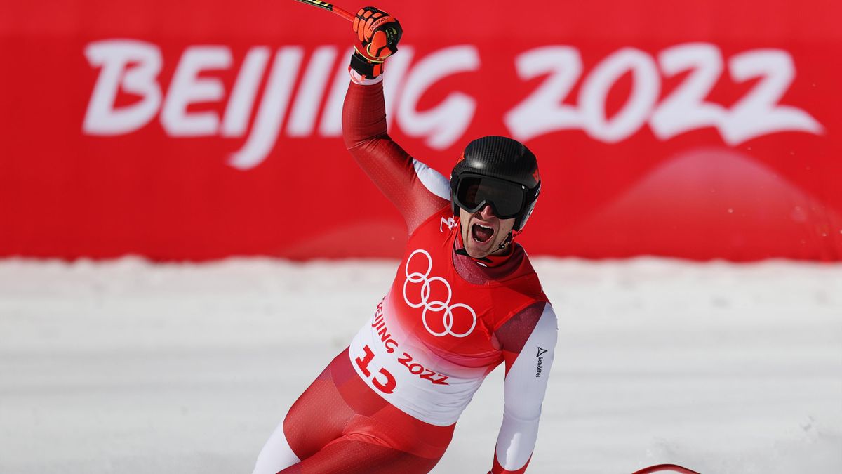 History-making Mayer retains men's Olympic super-G title