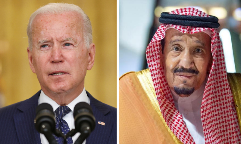Biden, Saudi king discuss energy supplies, Iran and Yemen