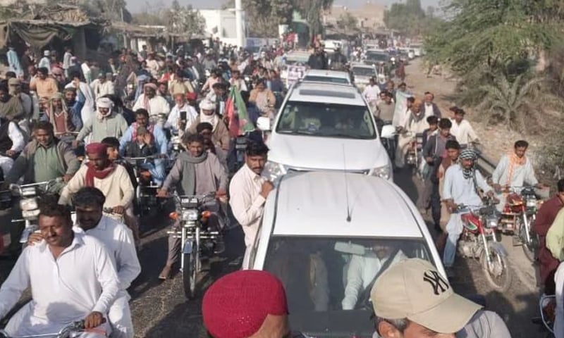 PTI starts march against Sindh govt from Ghotki