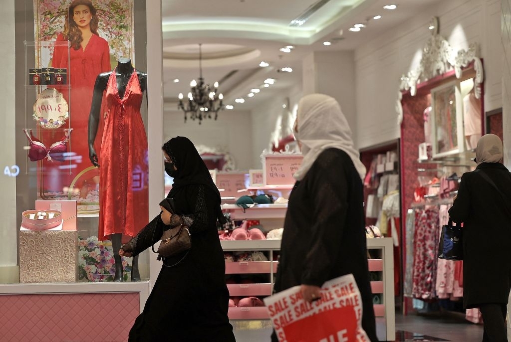 A sea of red in Saudi shops — but don't mention Valentine's