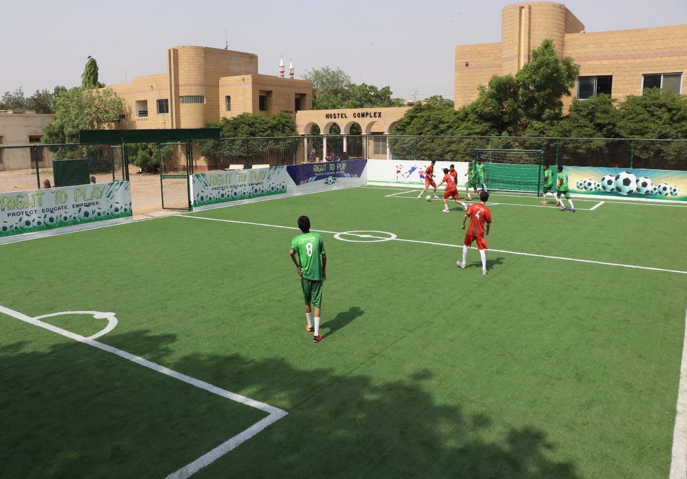 Sports facilities bring color to special children's lives
