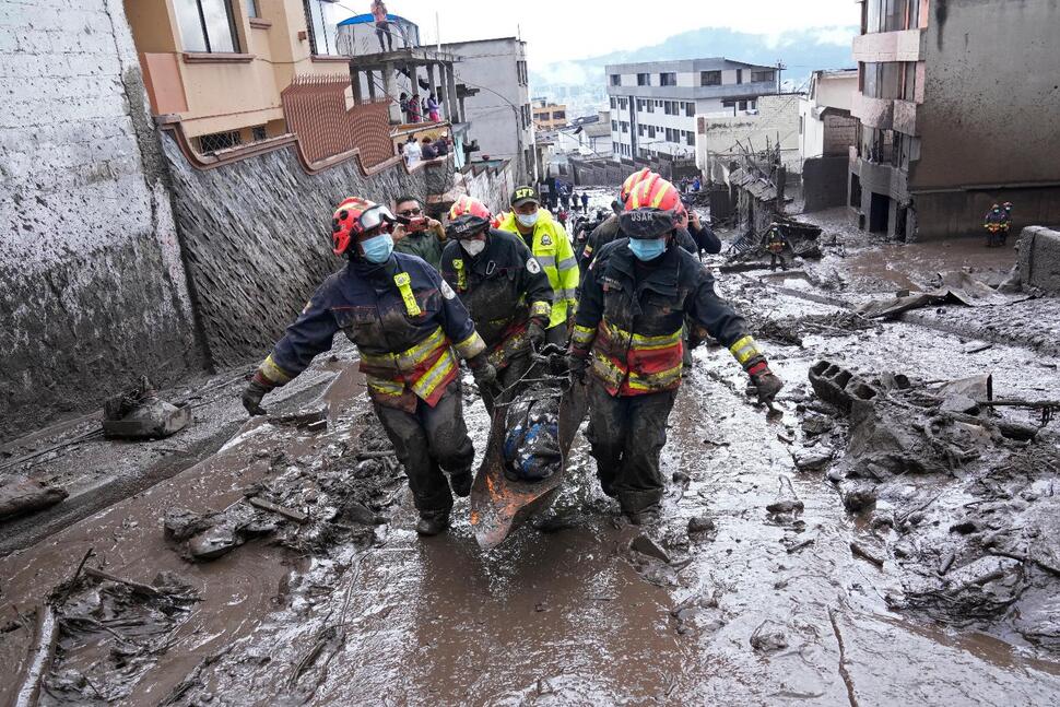 Landslides triggered by heavy flooding kill at least 24 in Ecuador