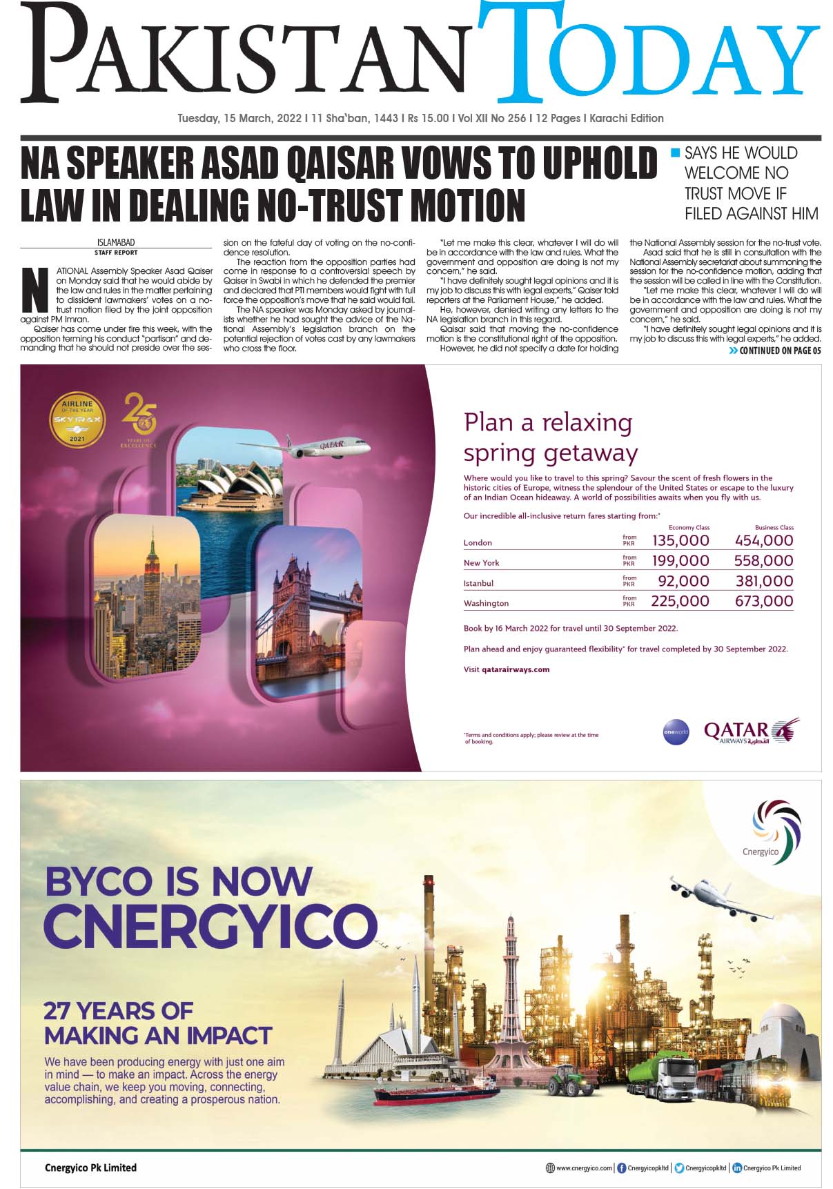 Epaper – March 15-2022 KHI