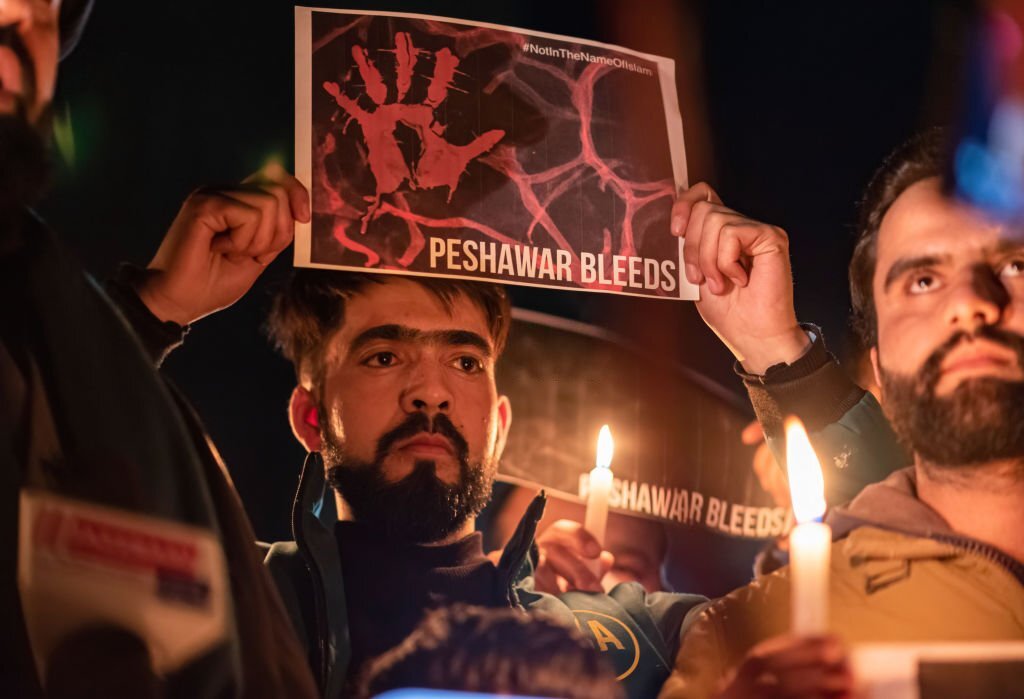 Panic grips Peshawar after 63 killed in mosque attack