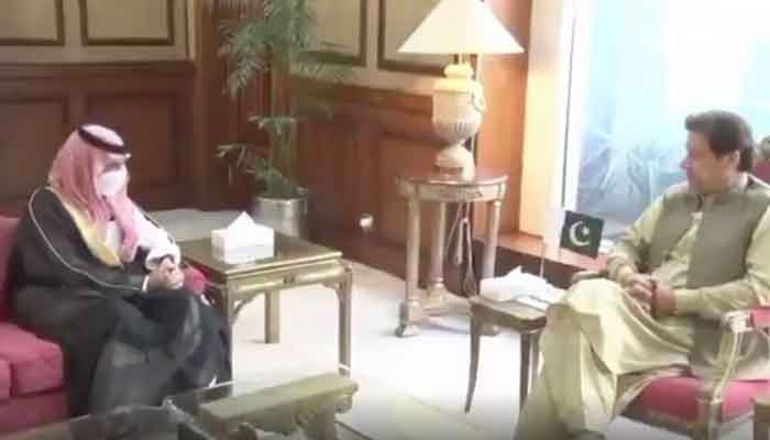 PM Khan, Saudi FM discuss situation in Indian Illegally Occupied Jammu & Kashmir, Afghanistan 