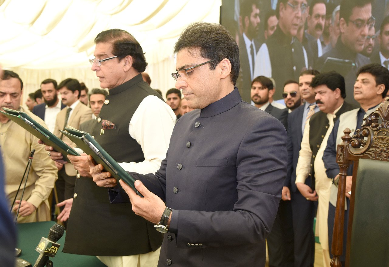 LHC takes up PTI plea against Hamza oath-taking