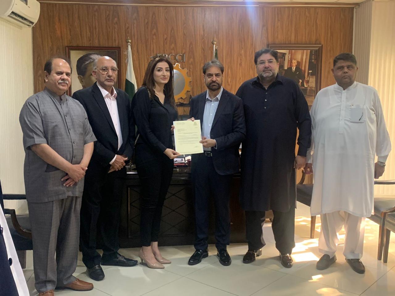 Sehar Tarar notified as FPCCI Convener of Overseas Investment Promotion