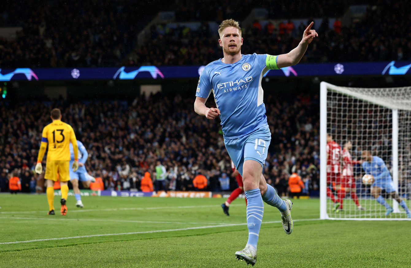 De Bruyne gives Man City slender lead over Atletico