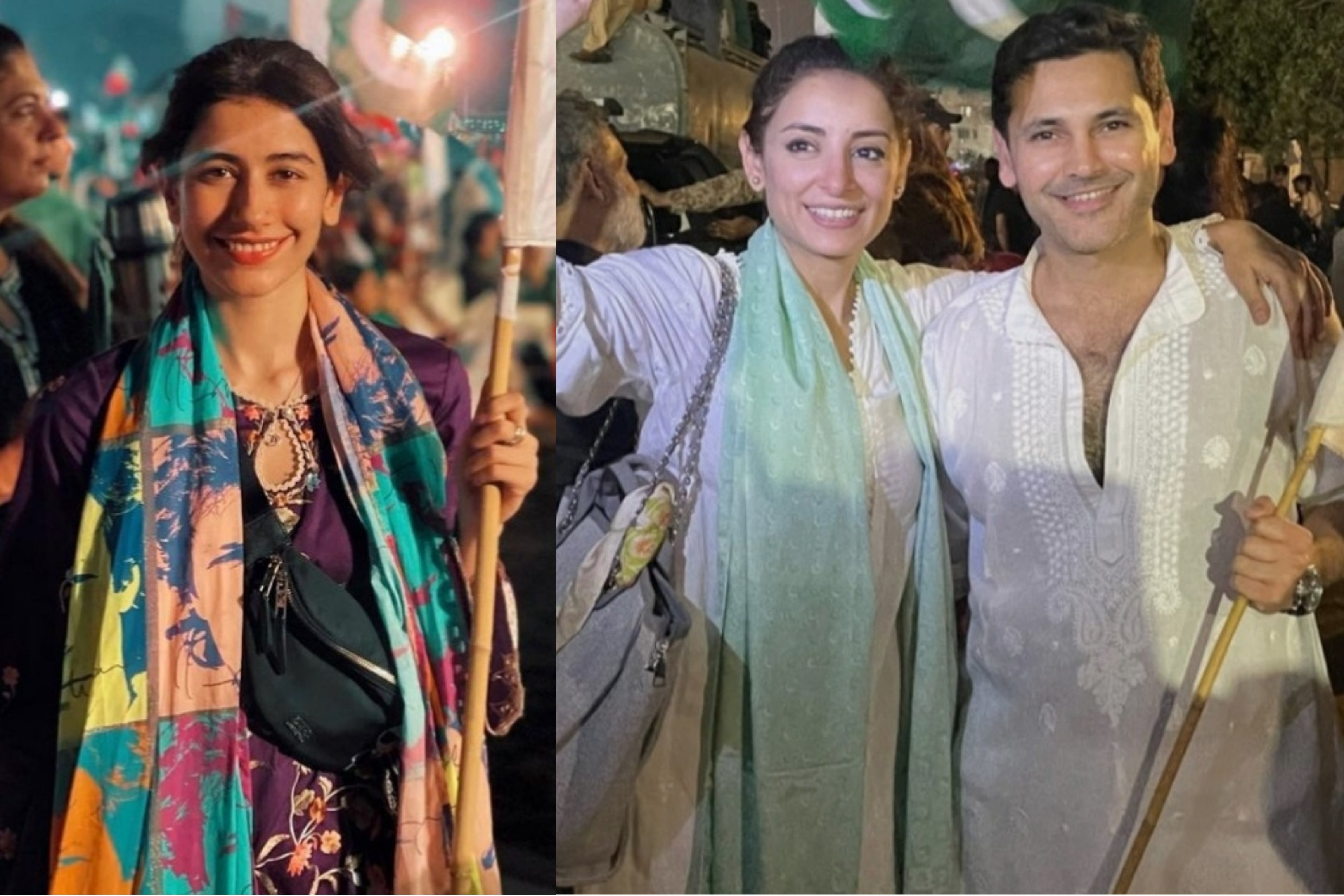 Pakistani celebrities take to Karachi streets in support of Imran Khan