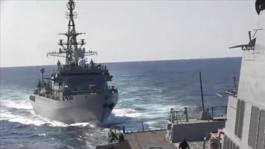 Pakistan Navy conducts Naval drills with US Navy