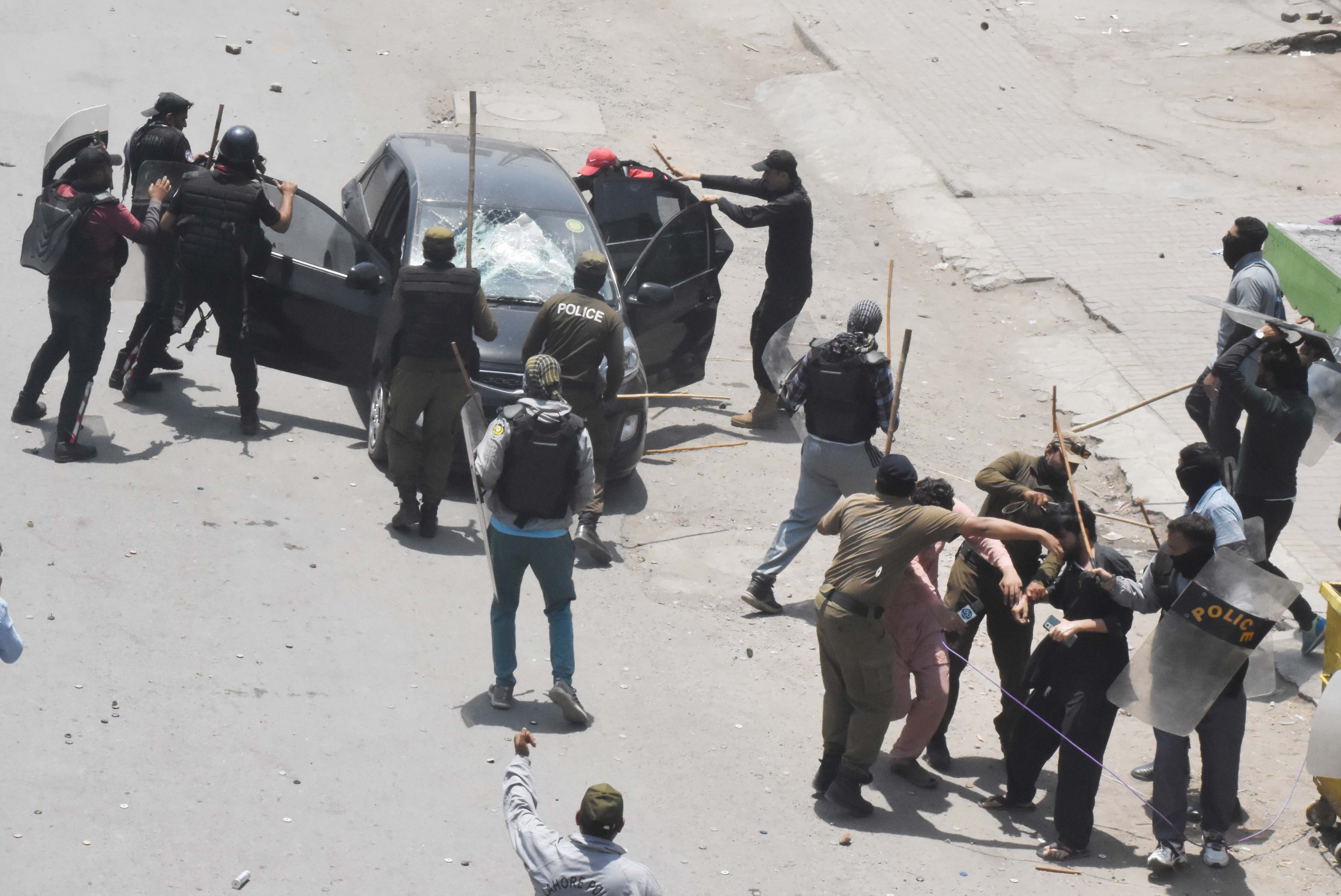 Condemnantions pour in on Police brutalities against PTI marchers