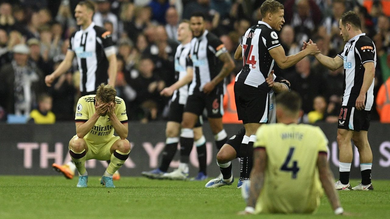 Newcastle blow up Arsenal's Champions League dream