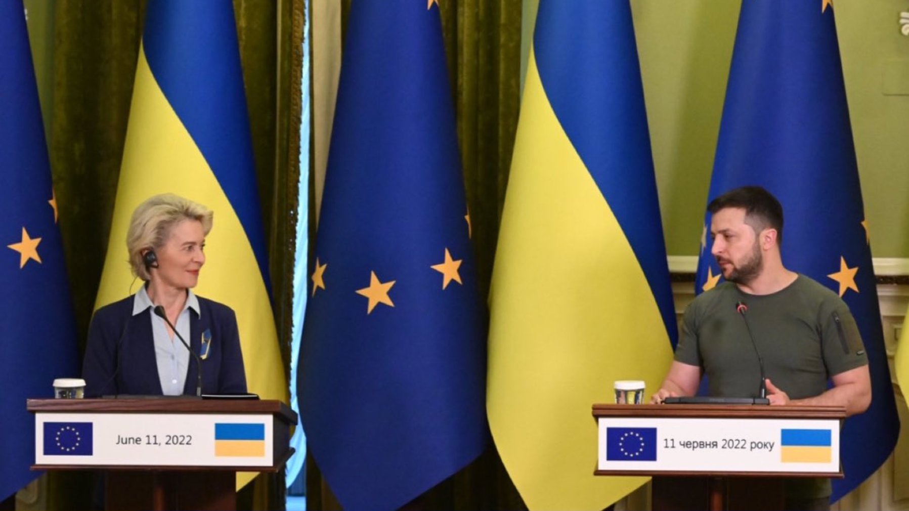 EU's von der Leyen in Kyiv to discuss Ukraine's EU membership progress