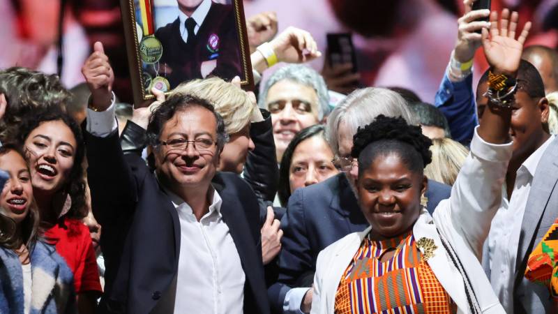 Jubilant Gustavo Petro elected Colombia's first leftist president