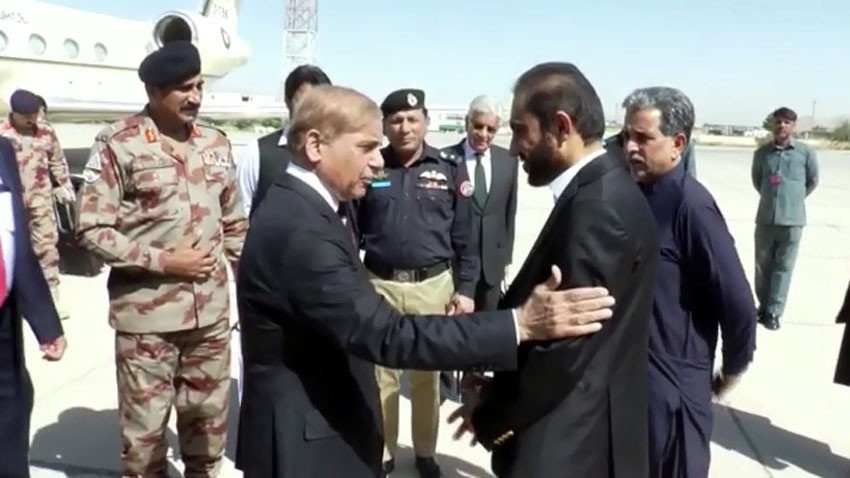 PM arrives in Balochistan on day-long visit